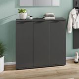 Germania Schoenenkast Willian | 113 x 37 x 108 cm | Antracietkleurig
