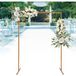 Wanlecy Arche décorative de mariage de 2 × 1,5 m, structure dorée