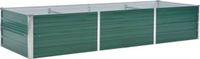 vidaXL Plantenbak verhoogd 240x80x45 cm gegalvaniseerd staal groen