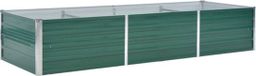 vidaXL Plantenbak verhoogd 240x80x45 cm gegalvaniseerd staal groen