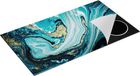 Chefcare Inductie Beschermer Abstracte Luxe Kunst in het Blauw met Goud - 95x55 cm - Inductie Mat