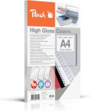 Peach PB100-01 achterwanden afdekbladen A4, 250 g/m², hoogglanzend, wit