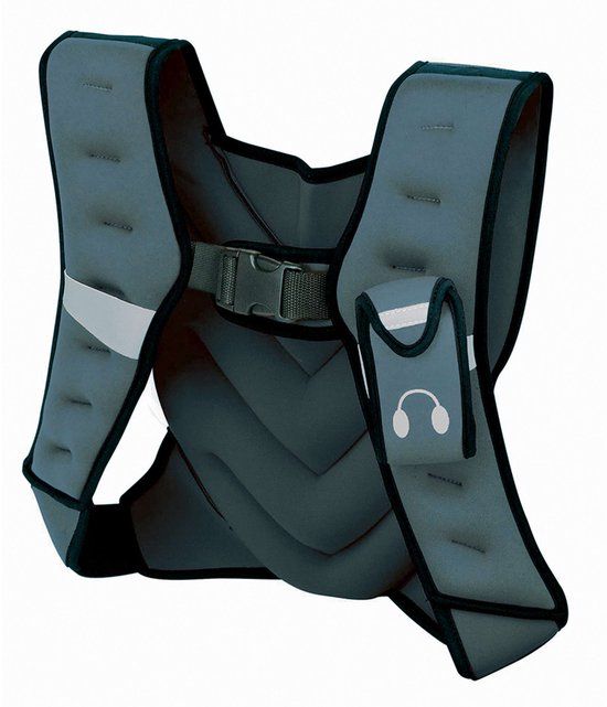 Tunturi Verzwaard Vest - Grijs - Neopreen - 14TUSCL249