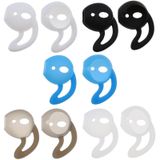 Merkloos AirPods Oordopjes Oorbeugel - Antislip Accessoires - 5 Paar - Siliconen Haakjes - Geschikt voor AirPods 1 & 2 - Diverse Kleuren