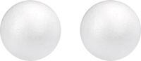 Glorex Hobby Polystyrène bricolage formes/figures balles rondes - 14x pièces - Dia 10 cm