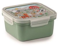 Snips, Vierkante lunchbox decor boerderij, kindersnackbox, voedselcontainer, 0,80 liter, 15 x 15 x 7,5 cm, gemaakt in Italië, 0% BPA