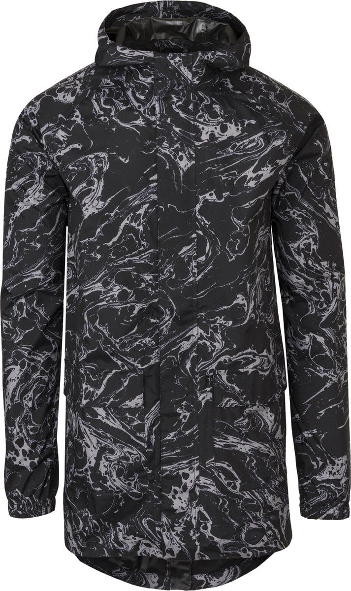 AGU Motion Rain Parka Regenjas Urban Outdoor Marble Blauw Unisex XXL