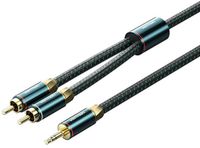 Vention BCSGF audio kabel 1 m 2 x RCA 3.5mm Groen