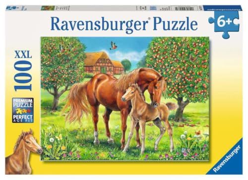 Ravensburger Pferdeglück auf Wiese Puzzle 100 Teile