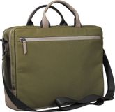 LEONHARD HEYDEN Helsinki Aktetas met laptopvak, Nylon, Unisex, 16 inch, Olive