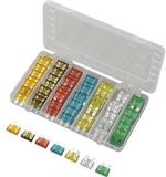 TRU COMPONENTS 1572249 Standaard platte zekering 5 A, 7.5 A, 10 A, 15 A, 20 A, 25 A, 30 A 70 onderdelen