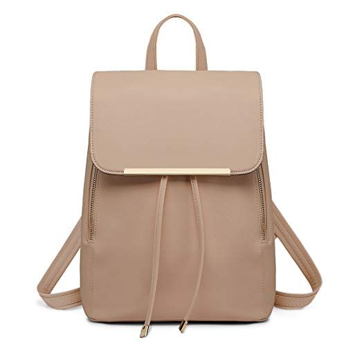 MISS LULU Rugzak Dagrugzak Vrouwen Tas Schoudertas School rugzakken (Beige)