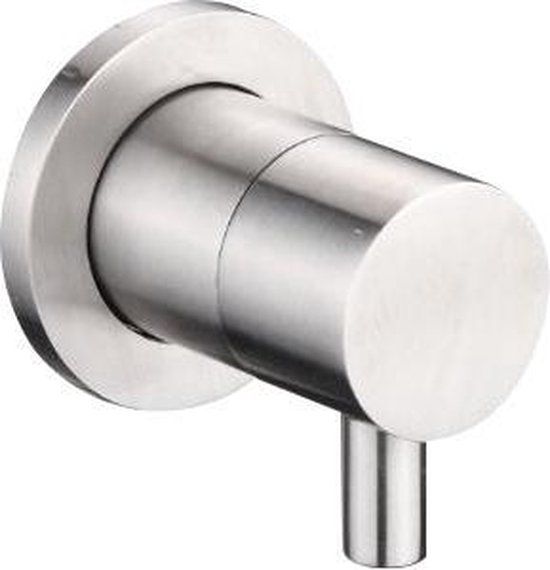 RVS Inbouw Stopkraan 1/2" - RVS