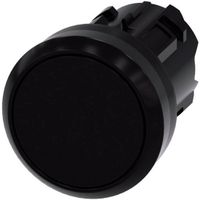 Siemens 3SU10000AA100AA0 3SU1000-0AA10-0AA0 Bouton-poussoir à touche plate, Bague frontale en plastique noir 1 pièce(s)
