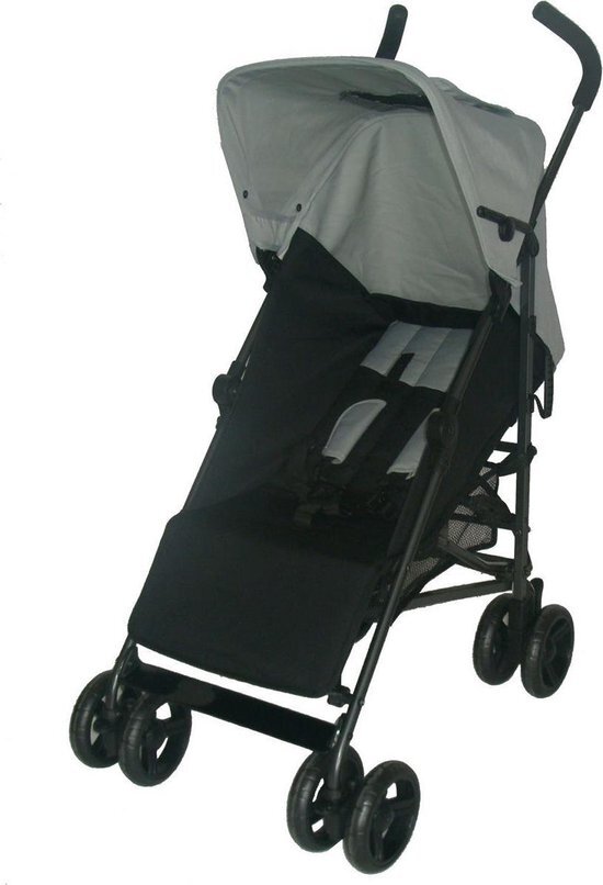 Babies First buggy 5-positie zwart/grijs zwart, grijs