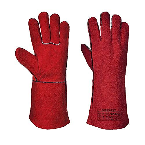 Portwest A500 Las Handschoen, Normaal, Grootte XL, Rood