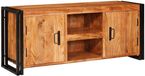 vidaXL meuble TV avec étagère marron 120 x 33 x 50 cm bois d'acacia massif
