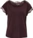 WE Fashion T-shirt en jersey en dentelle Femme