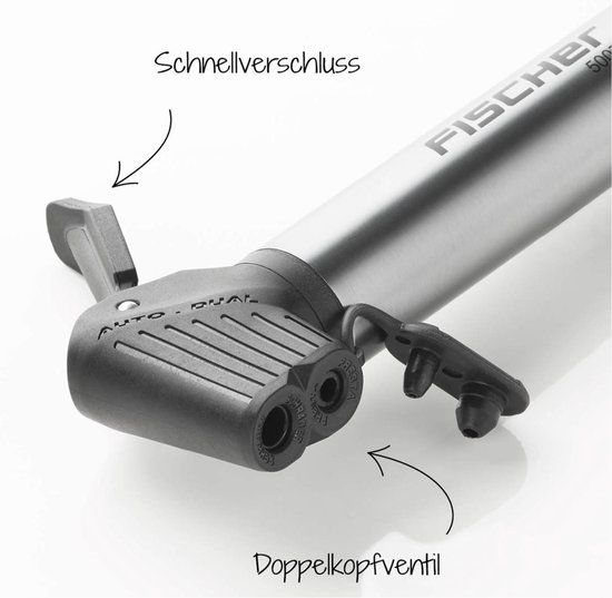 FISCHER FAHRRAD 50073 Minipomp Aluminium