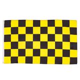 AZ FLAG Vlag Zwart en geel geblokt 90x60 cm Polyester 100D