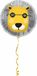 Folat Folieballon 'Party Time!' Leeuw Geel