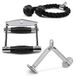 Yes4All Dubbele-D roeihandel kabelbevestiging, antislip handvat en 360° stalen draaibare