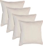 Atmosphera Bank/sierkussens Sophia - 4x stuks - 45 x 45 cm - polyester met rits