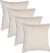 Atmosphera Bank/sierkussens Sophia - 4x stuks - 45 x 45 cm - polyester met rits