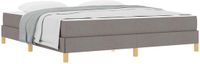 vidaXL Boxspring Bed Taupe 180 x 200 cm Stof