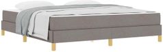 vidaXL Boxspring Bed Taupe 180 x 200 cm Stof