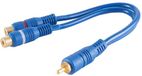 1aTTack.de 1x 0,2m Tulp Y-kabel 1 stekker naar 2 bussen