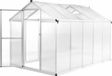 vidaXL Tuinkas 11,19 m³ 302x190x195 cm Aluminium Polycarbonaat