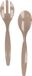 PLASTICFORTE Sla bestek/couvert setje - beige - kunststof - 29 cm