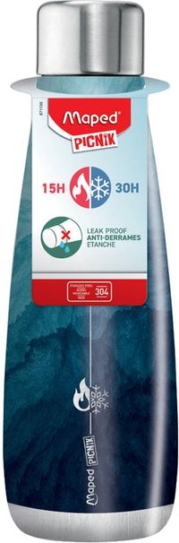 Maped PICNIK bouteille isotherme acier inoxydable 0,5L Bleu/Argent