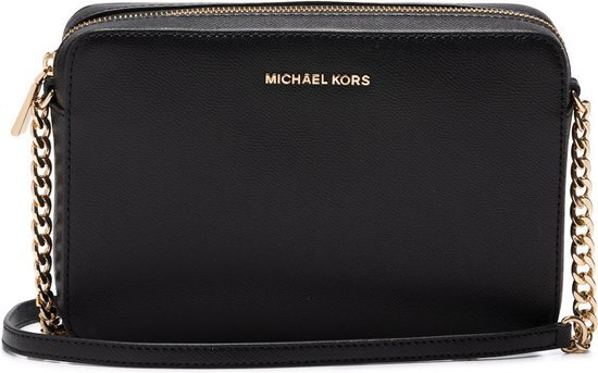 Michael Kors Jet Set Travel East-West Crossbody Large black Zwart