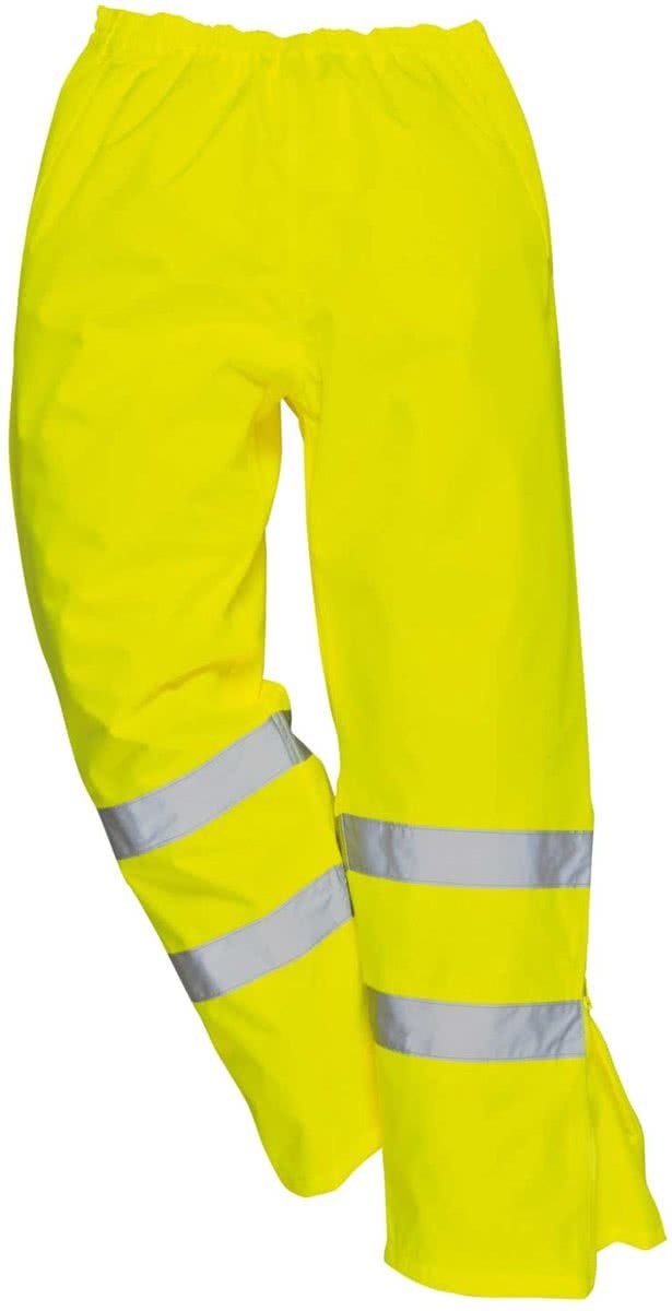 Portwest Hogezichtbaarheid werkbroek Geel waterdicht en ademend Maat 3XL