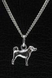 MOOYE ® - Collectie Zilveren Appenzeller sennenhond ketting hanger - klein