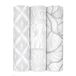 aden + anais Classic Swaddle 3 Pack Culture Club Inbakerdoek XL Grijs, Wit