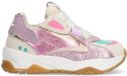 BunniesJR 225375-498 Meisjes Lage Sneakers - Multicolor - Leer - Veters