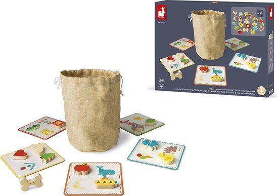 Janod Ik Leer - Memo Touch' Herkenningsspel - Educatief spel - Vanaf 3 jaar