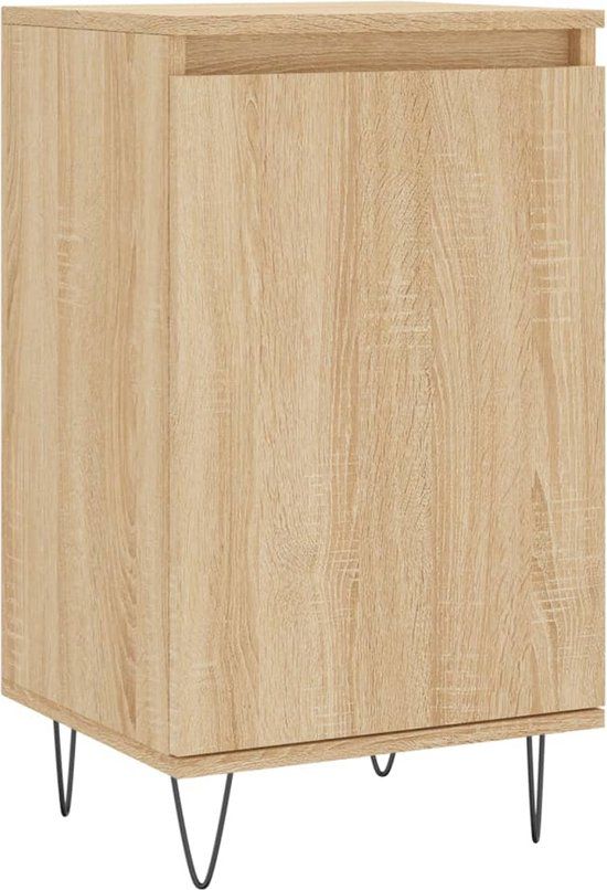 vidaXL Dressoir Sonoma Eiken Bewerkt Hout 40x35x70 cm