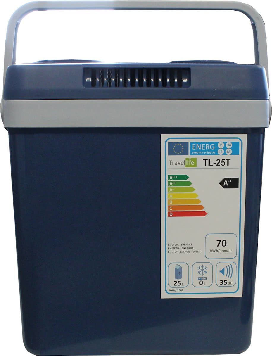 Travellife TL26 Thermo-Elektrische Koelbox - 19L - AC/DC - 12V/230V - Blauw