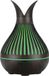 Avizar Diffuseur d'arômes 500 ml, aspect bois avec éclairage LED, noir/vert