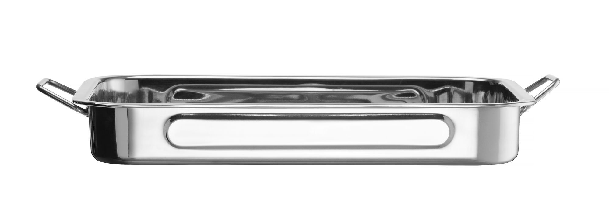 HENDI Diepe braadslede met handgrepen - RVS - 385x275x60 mm