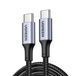 Ugreen USB-kabel USB 2.0 3 m USB C 100W Zwart