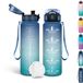 Unyqoos® Stijlvolle 500 ml Bouteille pour enfant avec marquages de temps et bouchon anti-fuite