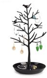 HsentimenH Shenzhen Haorui Industrial Technology Co., Ltd. Decoratieve oorbellenhouder, vogels, sieradenstandaard, zwart