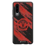 Manchester United Coque de Téléphone 3D Officielle – Design Abstrait Rouge et Noir