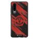 Manchester United Coque de Téléphone 3D Officielle – Design Abstrait Rouge et Noir
