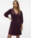 VERO MODA VMSELMA 3/4 DETAIL SHORT DRESS WVN GA Dames Mini jurk S Violet Polyester